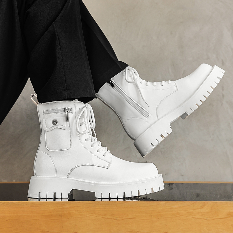 Street Fashion Men 2025 - 2025 Trend Uomo Stivali Sneakers Outdoor