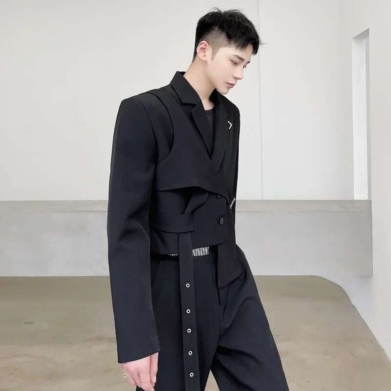 LUZHEN Blazer con design asimm - Street Fashion Men 2025 recensione e prezzo