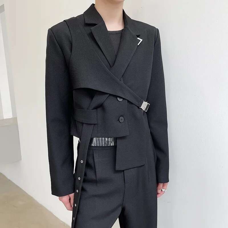 LUZHEN Blazer con design asimm - Street Fashion Men 2025 recensione e prezzo